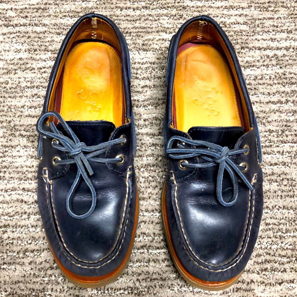 EUC Men’s Sperry Gold Cup Authentic Original Boat shoes, size 9, blue